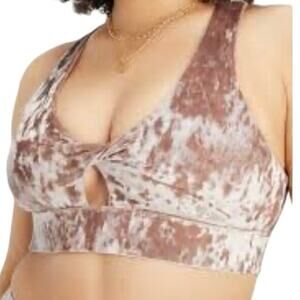 Oasis Crushed Velour Twist beautiful Sports Bra Sz 4x out of stock item NET